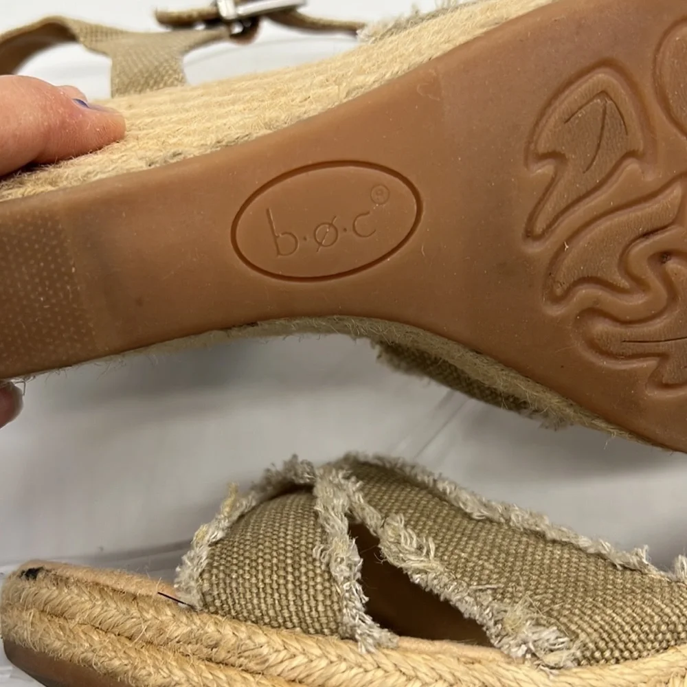 b.o.c  Espadrilles with Wedge Heel size 9
